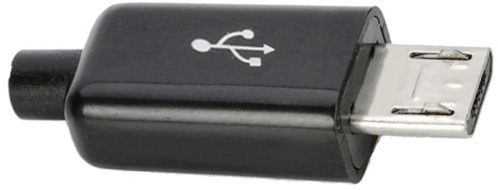 U67a Штекер Micro USB B-5PBB в корпусе, на кабель 8мм /4.029/ 