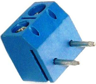 G014b Клеммник XY301V-A на 2 контакта, угловой, h=8мм, шаг 5 мм 