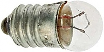 Лампа накаливания  6.3v 0.22A МН6.3-0.22 (резьба ц.E10/13) 