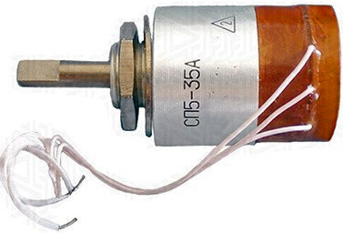 Резистор переменный  10к СП5-35А 1 вт с гайкой Шток 4 мм, 