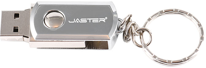 Флэш-накопитель информации USB JASTER 8 Gb сталь