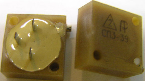 Резистор подстр. 3,3к 1Вт СП3-39 многооборотный Б14-16