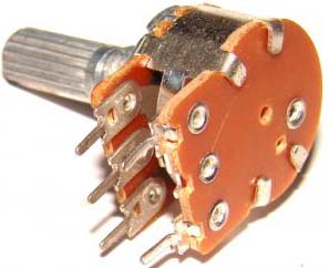 Резистор переменный 2*500к 16K1KM характеристика B (логарифмическая) 
