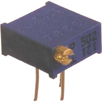 Резистор подстроечный 200 Ом 0.5 Вт многооборотный 3296P, 
