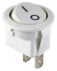 KR17b  KCD5-101-6-C3-W/2P on-off RUICHI 3A 250v 2pin, .=14 , 