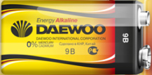 Батарея щелочная DAEWOO 6LR61 9v 