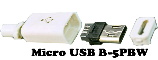 U67 Штекер Micro USB B-5PBB в корпусе, на кабель 6мм, 