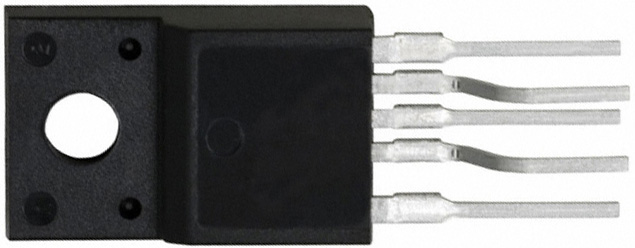 Микросхема STRW6253 TO-220F-5 для блоков питания ШИМ-контроллер со встроенным ключом 650В 67кГц, 90Вт 