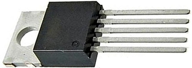 Микросхема LM2576T-12 TO-220-5 Импульсный понижающий регулятор напряжения, 12В, 3А, 