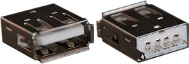 UA02 Гнездо USB на кабель /USBA-FP/ 