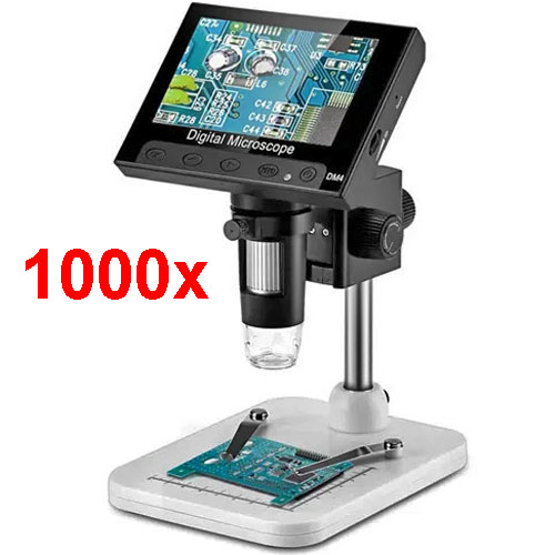 Микроскоп цифровой, электронный видеомикроскоп DM4 1000X, ЖК-экраном 4,3 дюйма HD для пайки, 