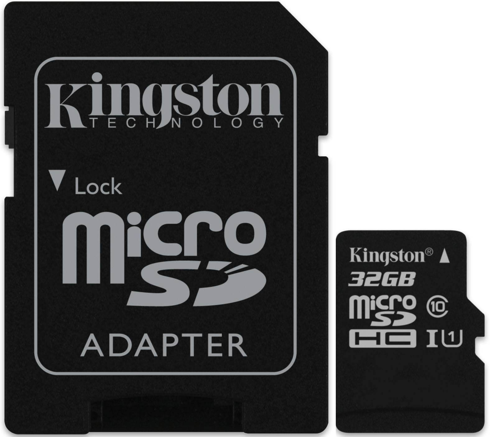 Флэш-накопитель инф. microSD 32Gb class10 KINGSTON class10 KINGSTON CANVAS Select Plus 100 mb/sek с адаптером