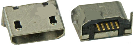 U10 Гнедо Micro USB B-5S DIP2 на плату (SMD) 