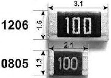 ���������s1�0  0,25�� SMD 1206 (0805) 10 ����