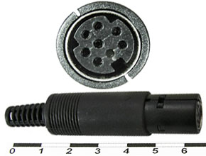 C23 Гнездо MiniDin 8 pin на кабель MDN-8HF, 