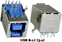 UB05 Гнездо USBB-1J(3.0) SMD на поверхн. платы 