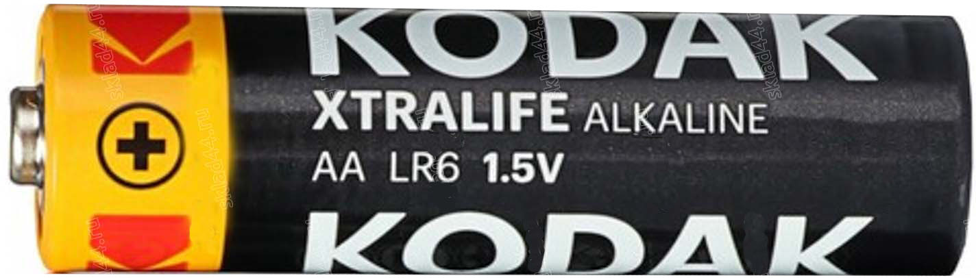 Элемент питания щелочной KODAK LR6 AA 1.5v, 1 шт. 