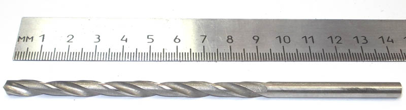 Сверло спиральное Ф5.7 мм длинное СССР Цена за 1 шт.