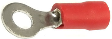 G051 Кольцо O 6,6x4,3мм обжим кабель 0,5-1,5мм2 RVL1.25-4 красный 