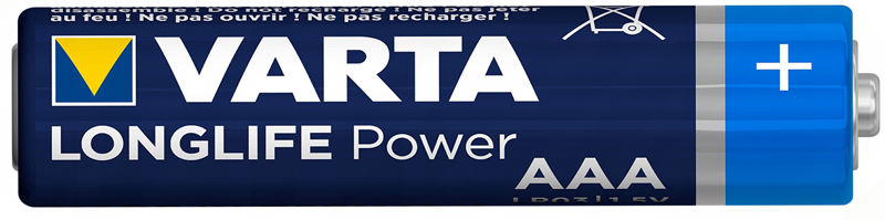 Элемент питания щелочной VARTA (4903) LONGLIFE Power LR3 AAA 1.5v, 1шт. 