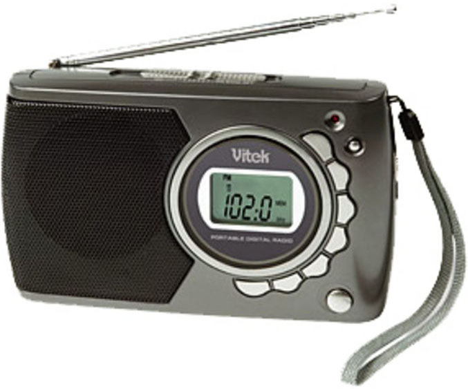 Радиоприемник VITEK VT-3583 аналоговый с будильником, 9 диапазонов. Питание от батарей (приобретаются отдельно).