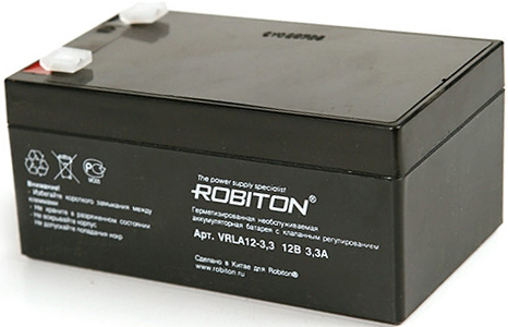 Аккумулятор ROBITON VRLA 12- 3,3 12v 3.3Ah 