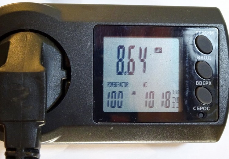 Ваттметр ROBITON PM-2 для измерения и контроля потребления электроэнергии, 