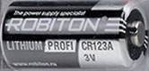 Элемент питания литиевый CR123A ROBITON PROFI 3v, 1 шт. 