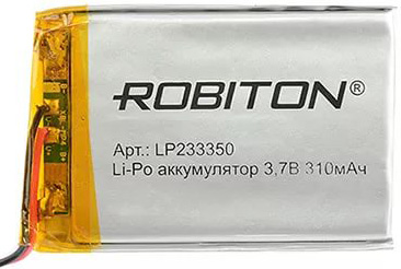 Аккумулятор 3.7В 310мАч ROBITON LP233350 литиево-полимерный