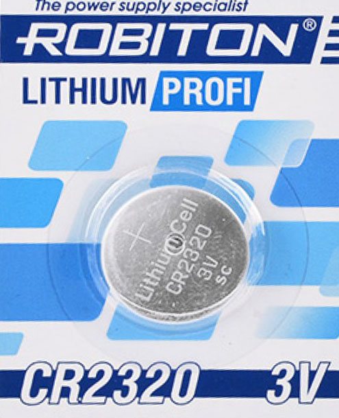 Элемент питания литиевый CR2320 ROBITON 3v