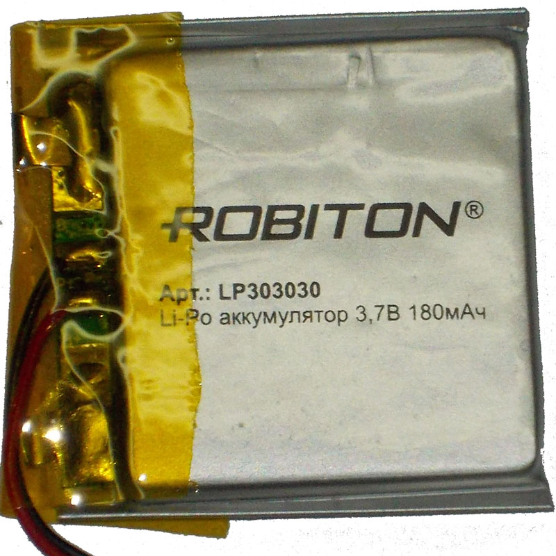 Аккумулятор 3.7В 180мАч ROBITON LP303030 