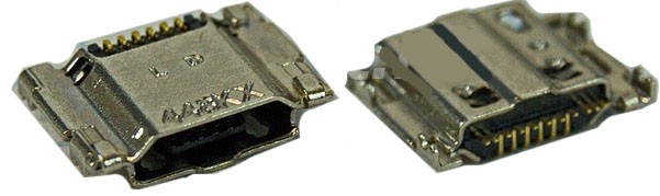 U51 Гнездо Micro USB B-11SAD REV на плату (SMD) 