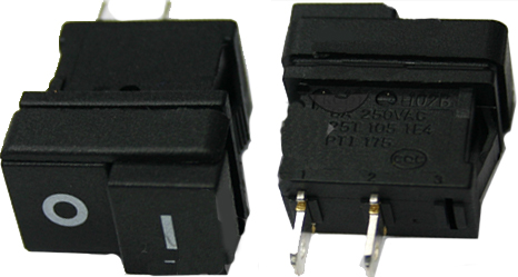 KR05F Вывключатель KCD1-102B (кнопки) on-off 2pin 8а 250в 17х12 мм, 