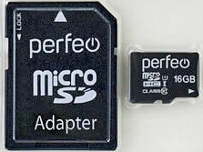   microSD 16 Gb 10 class PERFEO  