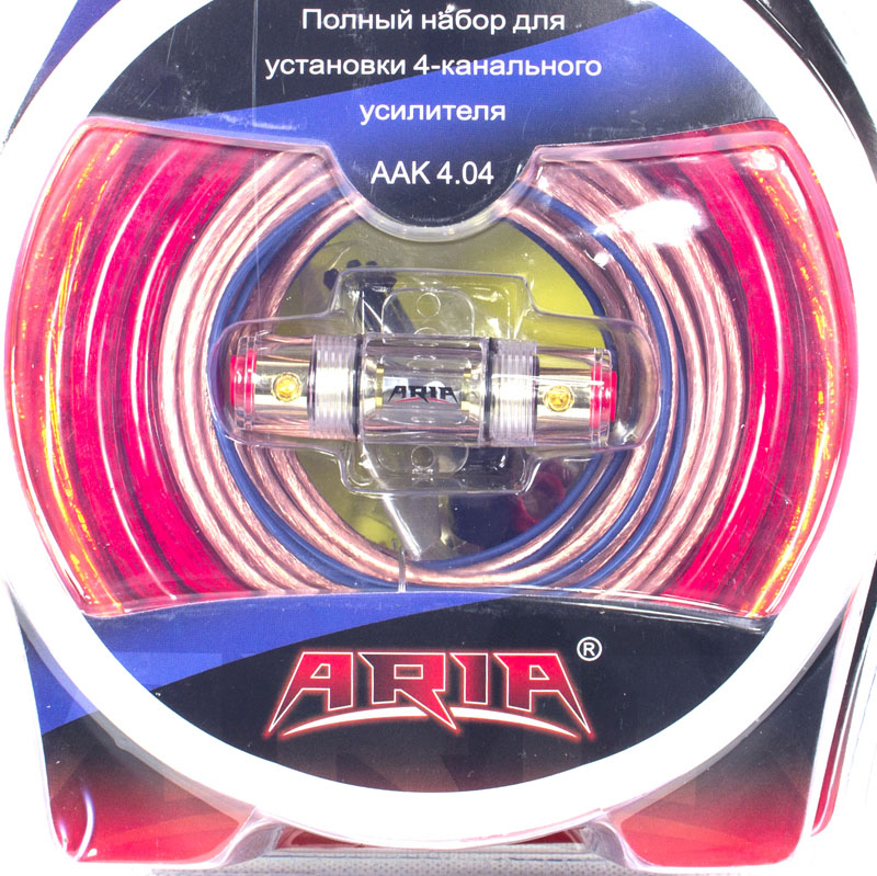 Комплект проводов ARIA AAK4.04 для 4-хканального усилителя 4AWG