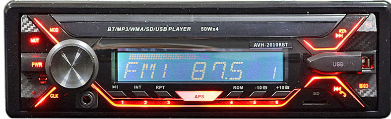 Авто MP3 ACES AVH-2010RBT 4*50W BLUETOOTH / USB / SD / AUX / 4RCA