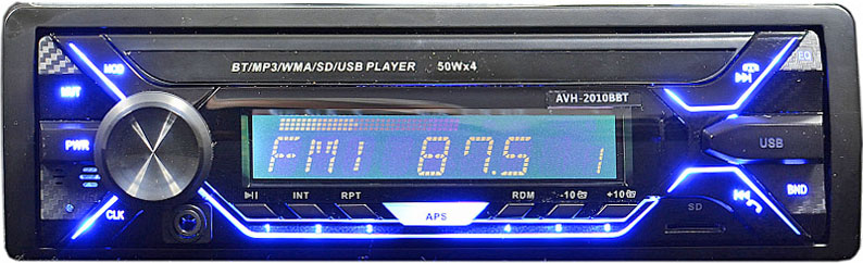Авто MP3 ACES AVH-2010BBT 4*50W BLUETOOTH / USB / SD / AUX / 4RCA