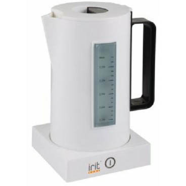 Чайник IRIT IR-1227 1,7л, 1850W. блокировка крышки, блокировка включения без воды, выключатель на подставке