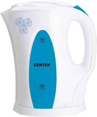 Чайник CENTEK CT-0033 1,3л, 2000 W, пластик, ТЭН-Улитка