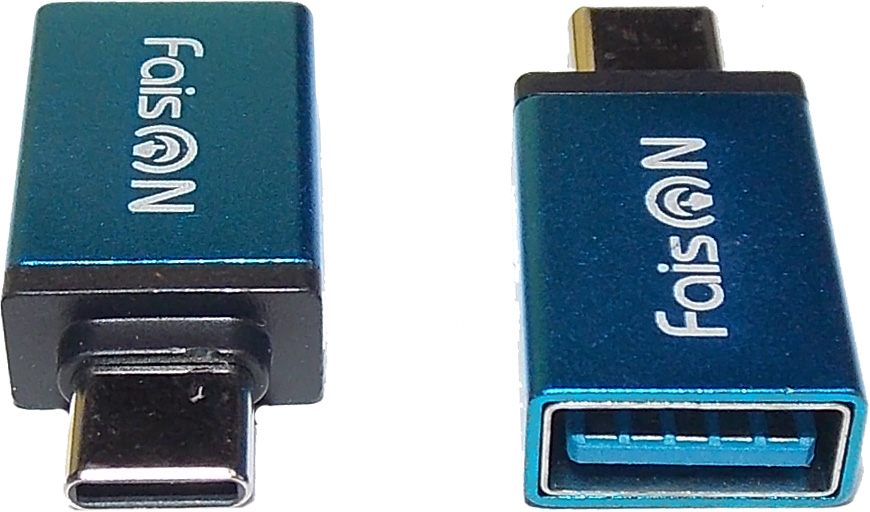 D77g Переходник гн. USB AF >=> шт. Type-C, OTG жёсткий, 