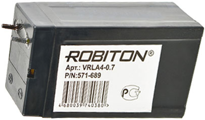 Аккумулятор ROBITON VRLA 4-0,7 4v 0.7Ah 