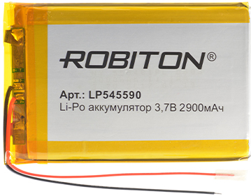 Аккумулятор 3.7В 2900мАч ROBITON LP545590 