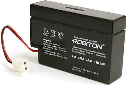 Аккумулятор ROBITON VRLA 12-0,8 12v 0.8Ah 