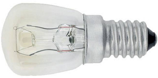 Лампа накаливания 220v 15W E14 (для холодильников, швейный машин) Camelion 15/P/CL/E14, 