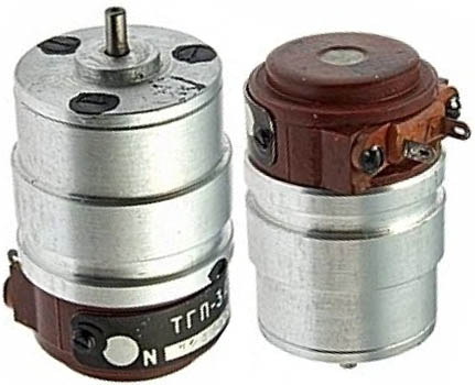 Тахогенератор ТГП-3 (ТГП-3А) паяный. (Предназначен для точного измерения скорости вращения механизмов). 