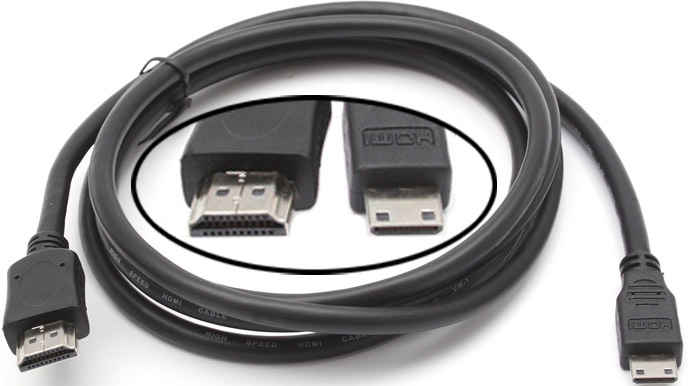 821- 0.7 Кабель HDMI - mini HDMI 0,7м 