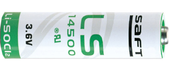 Элемент питания литиевый SAFT LS 14500 AA CNA 3.6v с аксиальными выводами, 