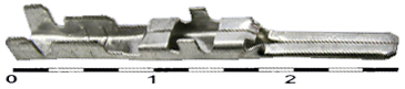 G021 Штекер ножевой 2,8 мм голый /DJ611-2.3x0.6/ 