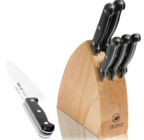 Набор кухонных ножей ZEIDAN Z-3010 трещина подстав, 6 ножей.