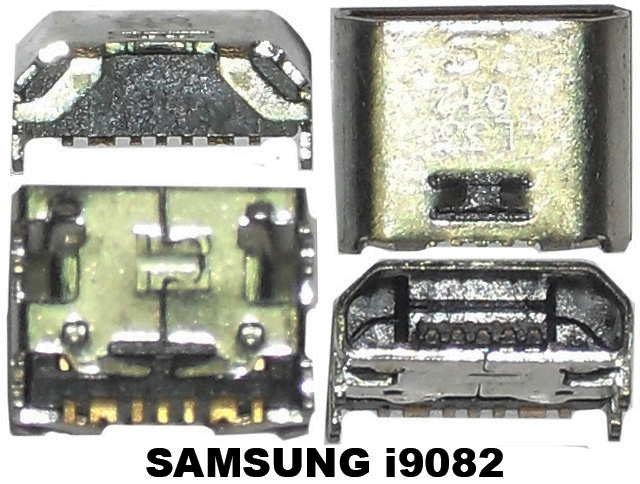 U41 Гнездо Micro USB (5F) SAMSUNG i9082 SMD 12pin 
